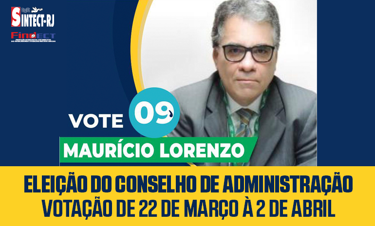 FINDECT APOIA MAURÍCIO LORENZO PARA ELEIÇÃO NO CONSELHO DE ADMINISTRAÇÃO – VOTE CHAPA 09!