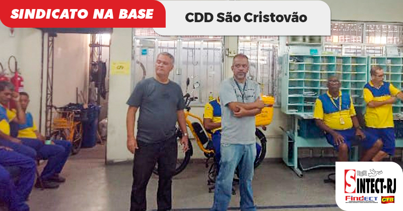 CDD São Cristovão | SINTECT-RJ discute demandas dos trabalhadores em reunião setorial