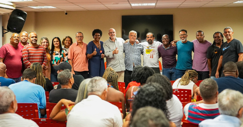 SINTECT-RJ celebra o retorno de Roberto Monteiro ao PCdoB