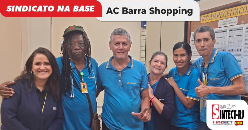 SINTECT-RJ realiza reunião no AC Barra Shopping, faz balanço positivo da gestão e convoca trabalhadores para Assembleia
