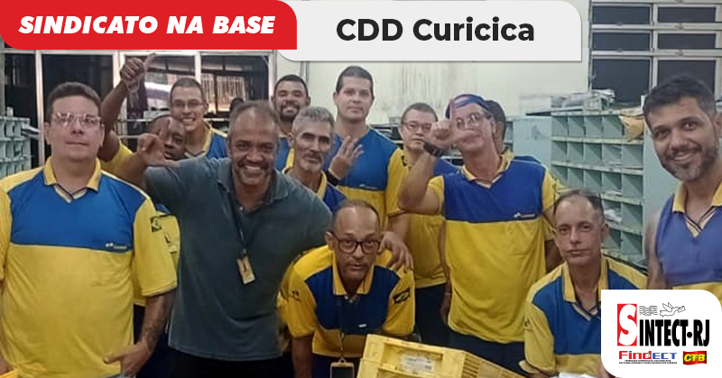 SINTECT-RJ realiza reunião no CDD Curicica, faz balanço positivo da gestão e convoca trabalhadores para Assembleia