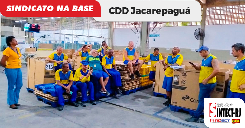 SINTECT-RJ discute demandas dos trabalhadores em reunião setorial no CDD Jacarepaguá