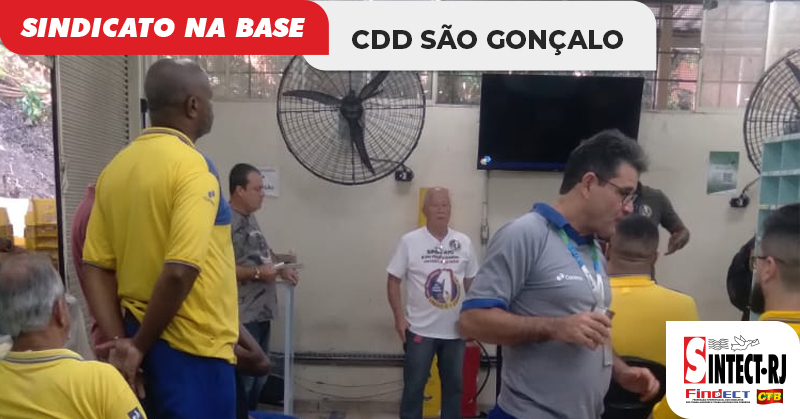 SINTECT-RJ realiza reunião no CDD São Gonçalo, faz balanço positivo da gestão e convoca trabalhadores para as Eleições Sindicais