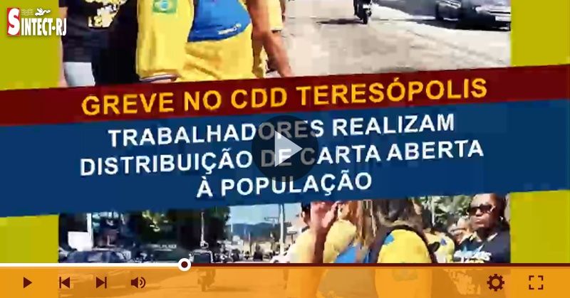 Trabalhadores do CDD Teresópolis distribuem Carta Aberta à população em manifestação