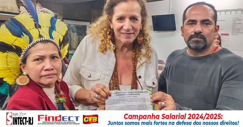 SINTECT/RJ participa de Conferência e entrega Carta Aberta à Deputada Jandira Feghali sobre os motivos da greve