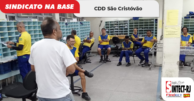 Diretores do SINTECT-RJ realizam reunião reunião setorial no CDD São Cristóvão e…