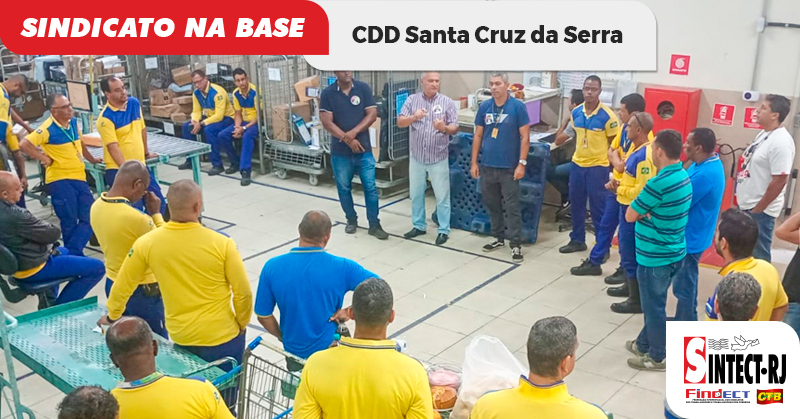 SINTECT-RJ realiza reunião setorial no CDD Santa Cruz da Serra: Fortalecendo a mobilização e a presença sindical na base