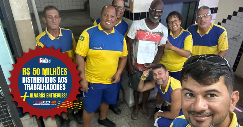 SINTECT-RJ: líder em vitórias e conquistas para os Trabalhadores entrega mais um alvará!