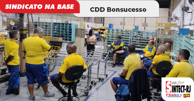 SINTECT-RJ reforça mobilização e atualiza trabalhadores em reunião setorial no CDD Bonsucesso