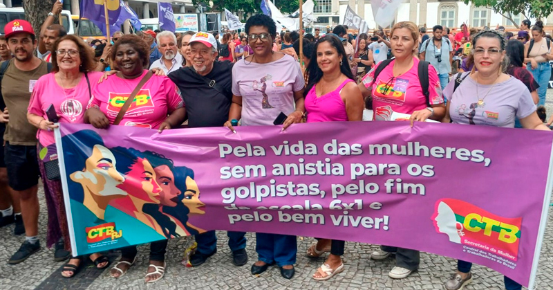 SINTECT-RJ reforça movimento pelo fim da violência e desigualdade contra a mulher…