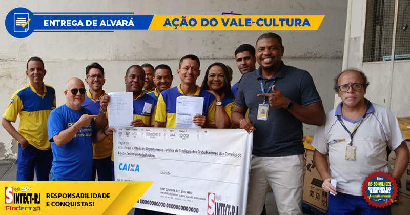 Chuva de Alvarás do Vale-Cultura em todo o estado do Rio de Janeiro