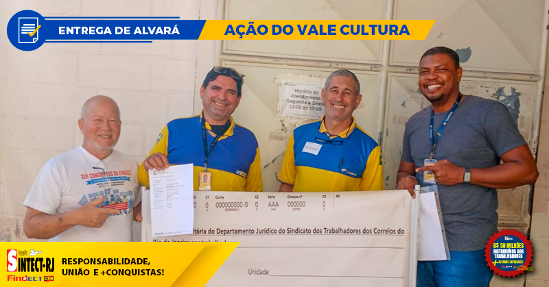 MAIS UMA CONQUISTA DO SINTECT-RJ: TRABALHADORES DO CDD MARICÁ RECEBEM ALVARÁ de…