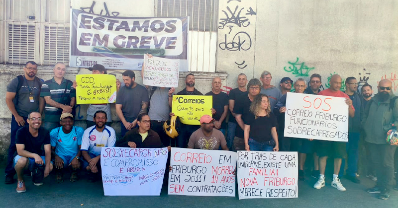 Trabalhadores dos Correios do RJ se unem em apoio à greve do CDD Nova Friburgo