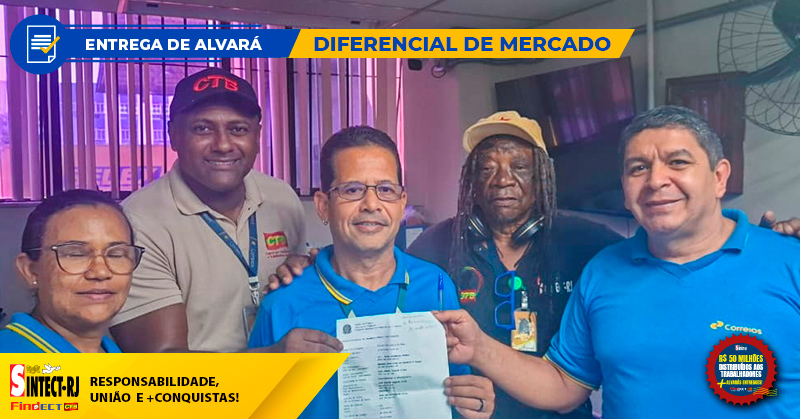 MAIS UMA CONQUISTA DO SINTECT-RJ: TRABALHADOR da Ac Juscelino RECEBE ALVARÁ DA…