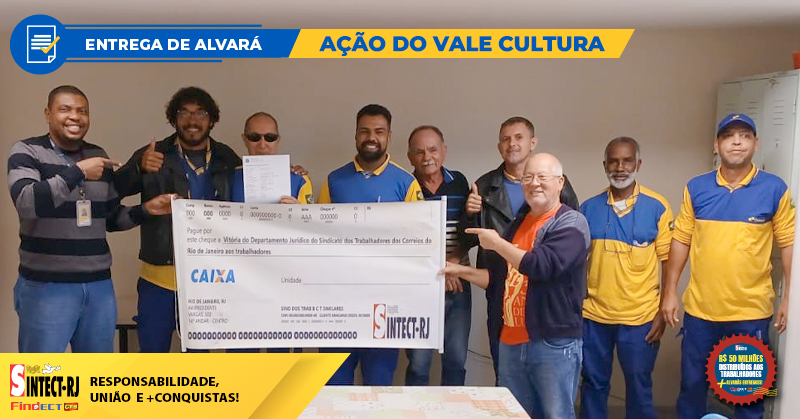 JUSTIÇA: SINTECT-RJ GARANTE NOVO ALVARÁ AO TRABALHADOR DO CDD LARGO DA BATALHA