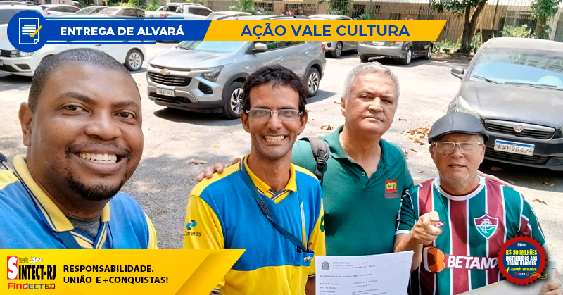 SINTECT-RJ ENTREGA ALVARÁ A TRABALHADOR DO CDD SÃO GONÇALO