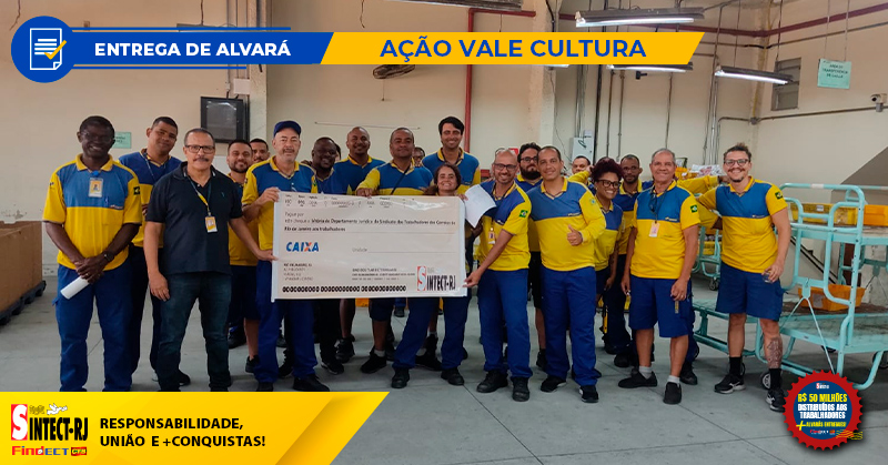 SINTECT-RJ ENTREGA ALVARÁ A TRABALHADOR DO CDD RECREIO