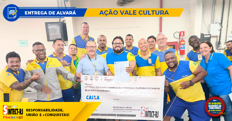 JUSTIÇA: SINTECT-RJ GARANTE NOVO ALVARÁ AO TRABALHADOR DO CDD RECREIO