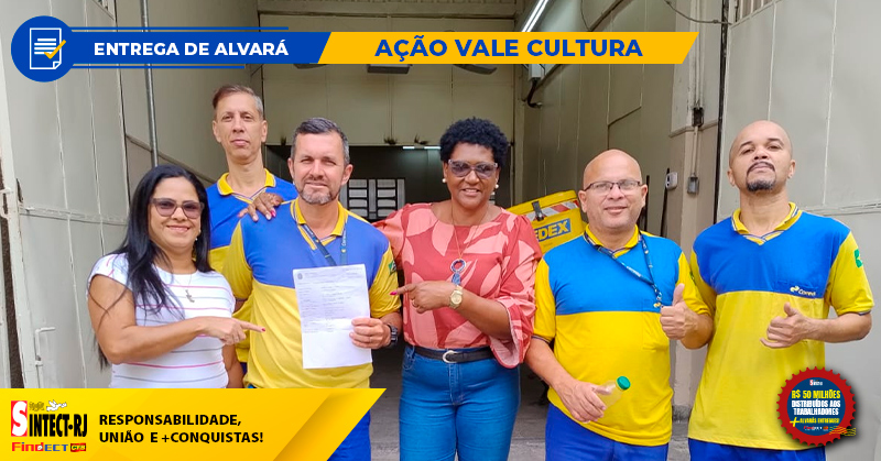 SINTECT-RJ ENTREGA ALVARÁ A TRABALHADOR DO CDD ENGENHO DE DENTRO