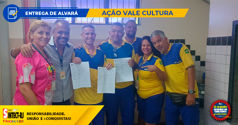 SINTECT-RJ ENTREGA ALVARÁ A TRABALHADOR DO CDD SANTA CRUZ 