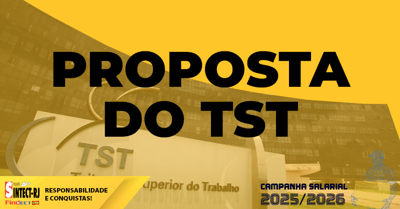 Sintect-RJ disponibiliza em seu site a proposta oficializada pelo TST