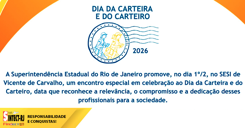 Dia do Carteiro: SINTECT-RJ apoia e participa de atividade esportiva e cultural no SESI Vicente de Carvalho